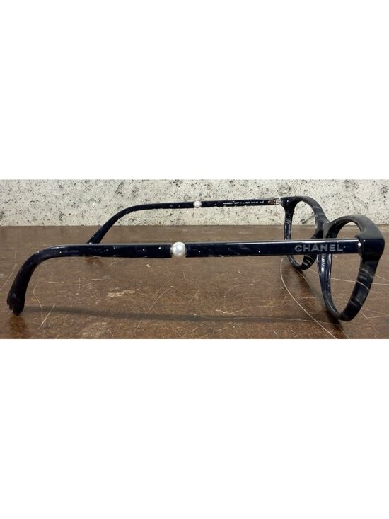 CHANEL CH 3377-H c.1637 Transparent Gray Pearl Eyeglasses Frames Italy 51-17-140 main image 9